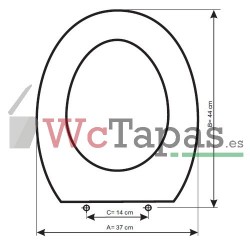 Tapa Wc COMPATIBLE Hola Althea