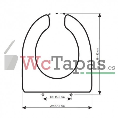 Asiento inodoro COMPATIBLE Access Roca